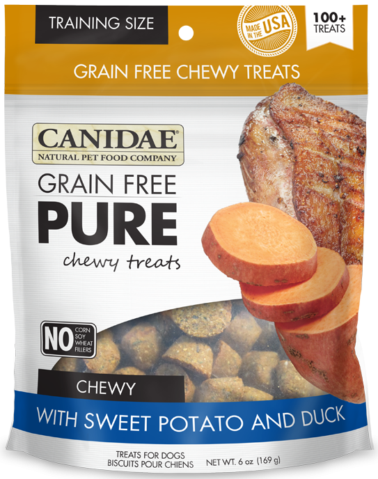 Canidae Grain Free PURE Chewy Training Treats with Sweet Potato