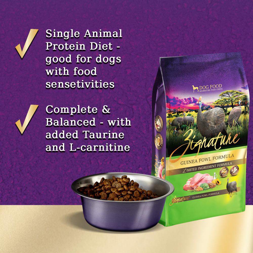 Taurine and grain outlet free dog food