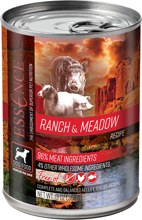 Essence Grain Free Ranch Meadow Recipe Canned Dog Food Deer