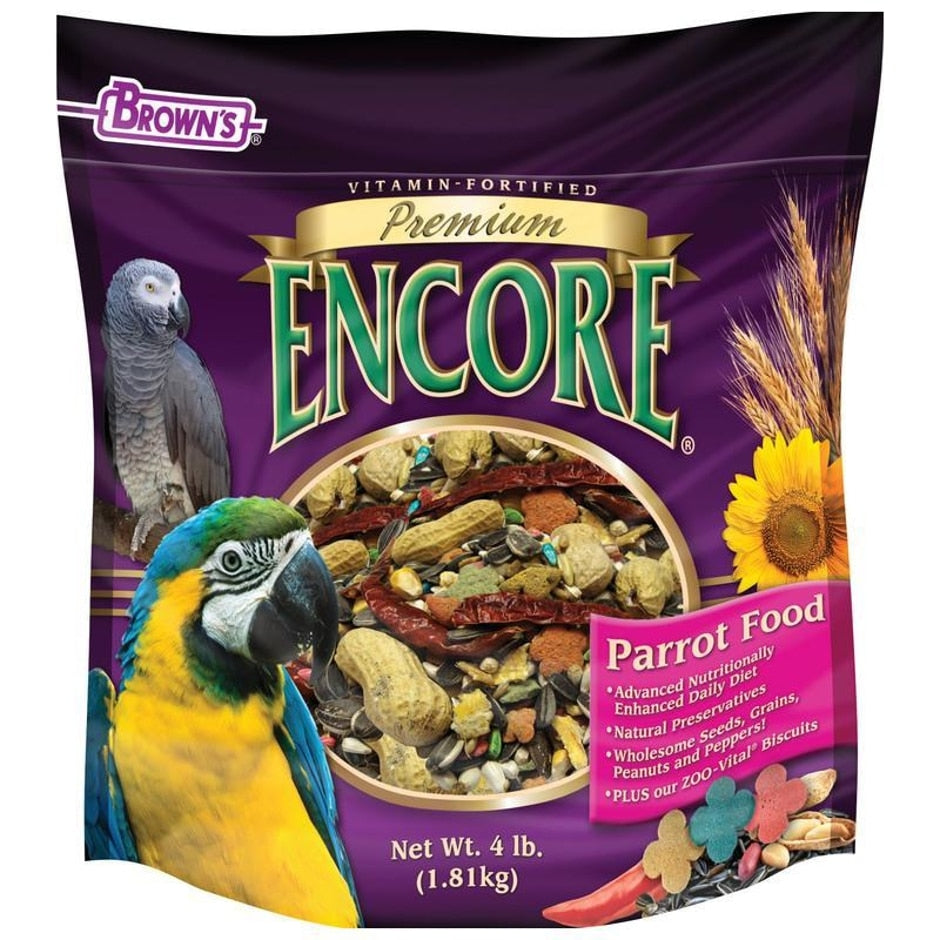 Brown's clearance parrot food