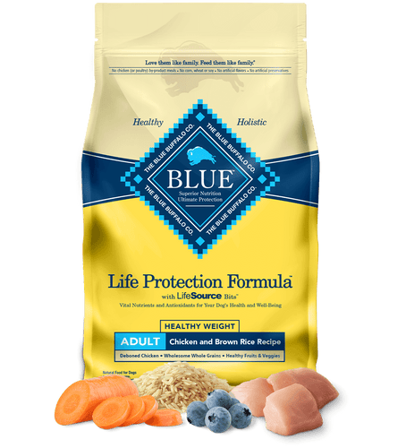 Blue buffalo dog food recommended online serving size