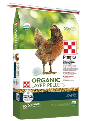 Purina® Organic Layer Pellets or Crumbles Hen Feed
