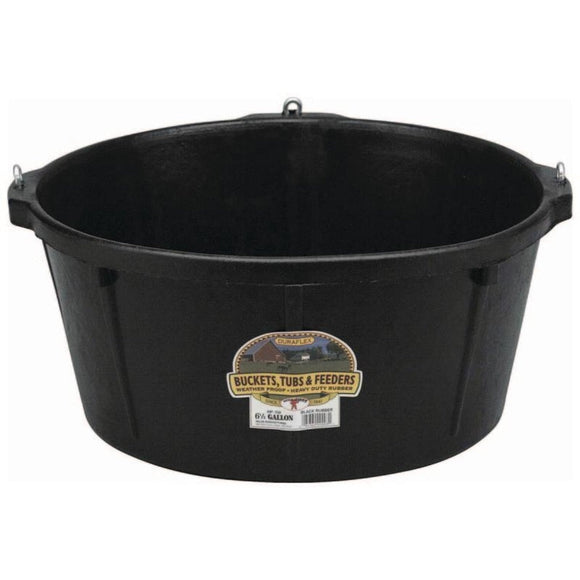 LITTLE GIANT RUBBER FEEDER TUB W/HOOKS