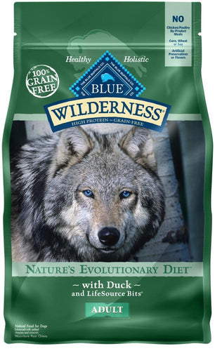 Blue Buffalo Wilderness Grain Free High Protein Duck Recipe Dry Dog Food Deer Park NY The Barn Pet Feed Supplies