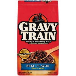 Dog Food, Gravy Train, Beef, 35-Lbs.