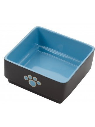 Ethical Products  FOUR SQUARE DISH 5″ DOG BLUE