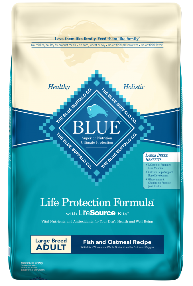 Blue Buffalo Life Protection Natural Fish Oatmeal Recipe Large