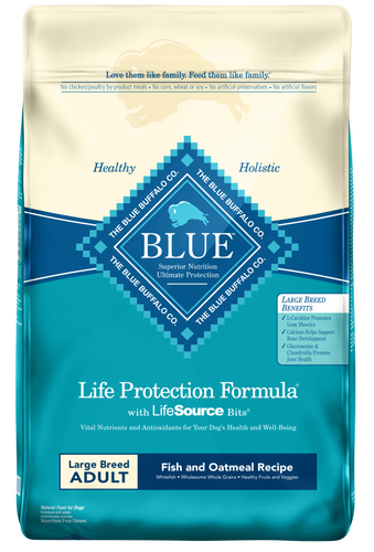 Blue Buffalo Life Protection Natural Fish Oatmeal Recipe Large