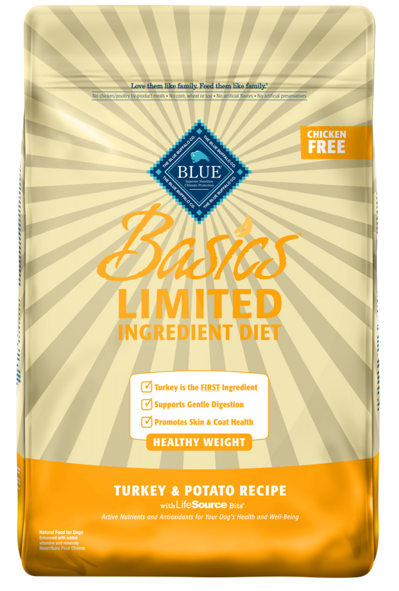 Blue Buffalo Basics Healthy Weight Adult Turkey & Potato Recipe Dry Dog Food