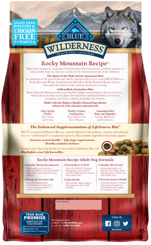 BLUE Wilderness™ Rocky Mountain Recipe with Bison for Adult Dogs