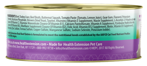 Health Extension Beef Entree Canned Cat Food