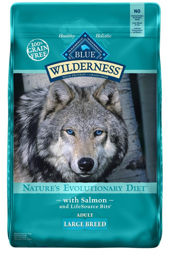 Blue Buffalo Wilderness High Protein Salmon Recipe Large Breed Dry Dog Food