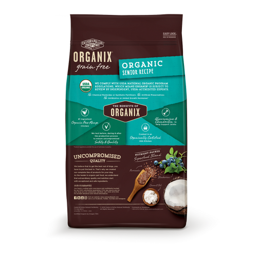 Organix senior 2025 dog food