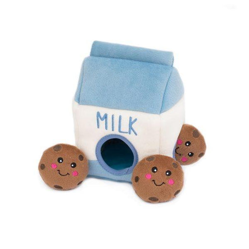 ZippyPaws Zippy Burrow Milk & Cookies Hide & Seek Puzzle Dog Toy - Deer  Park, NY