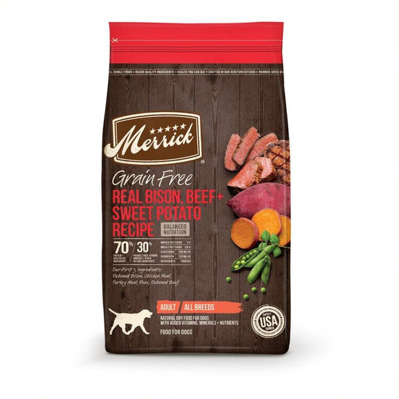 Merrick grain free on sale dry dog food recipes