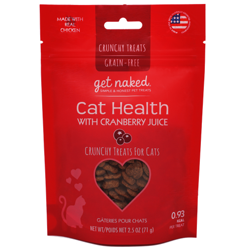 Get Naked Cat Health with Cranberry Juice Crunchy Treats