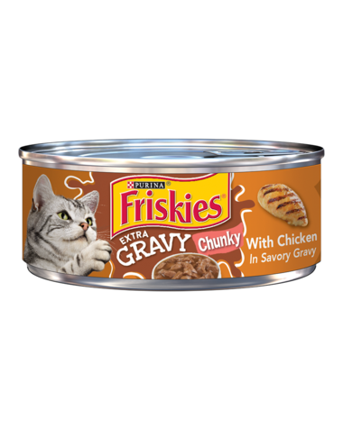 Friskies Extra Gravy Chunky With Chicken in Savory Gravy Wet Cat