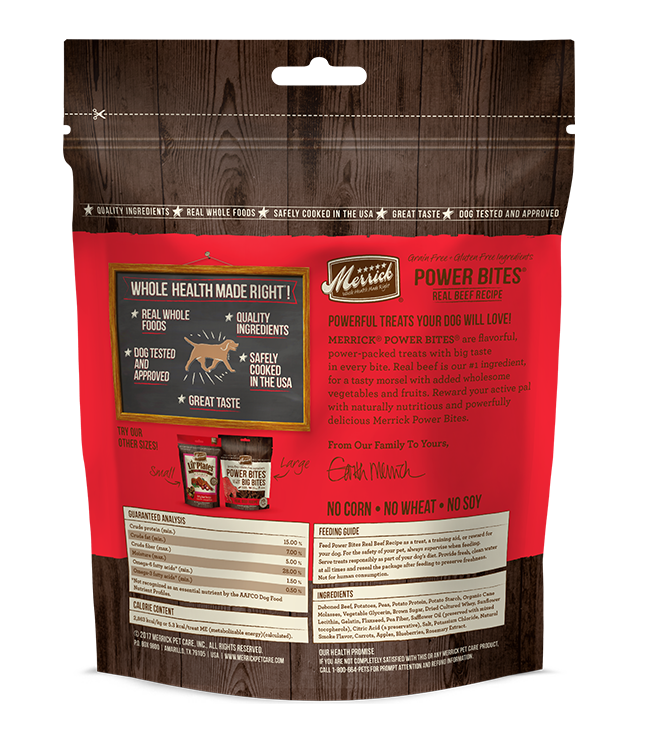 Merrick Power Bites Real Beef Recipe Dog Treats - Deer Park, NY - The ...