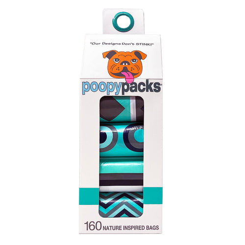 Metro Paws Poopy Packs® for Dogs (8 Packs - 160 Count Black)