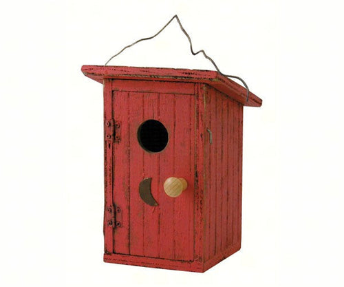Songbird Essentials Birdie Loo Red Bird House