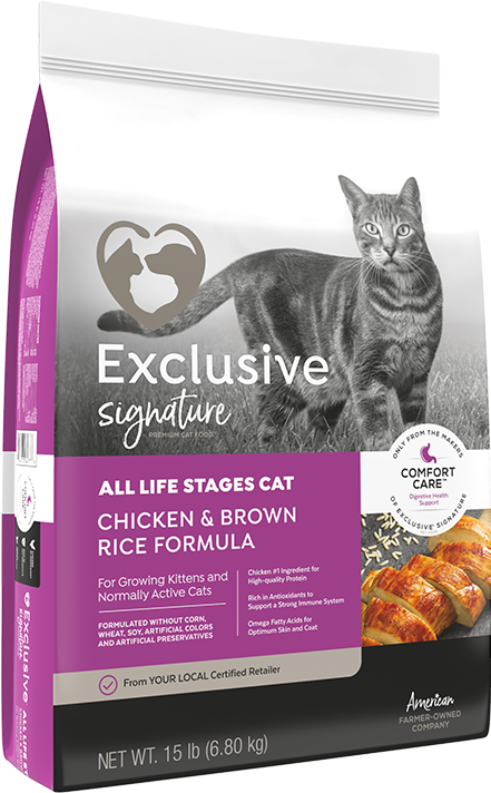 Exclusive Signature All Life Stages Cat Chicken Brown Rice