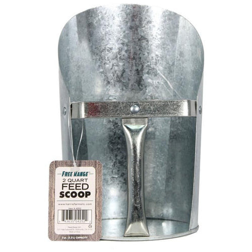 FREE RANGE GALVANIZED FEED SCOOP